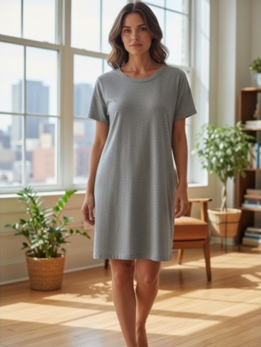 Lou & Grey Stretchy T Shirt Dress Size Small